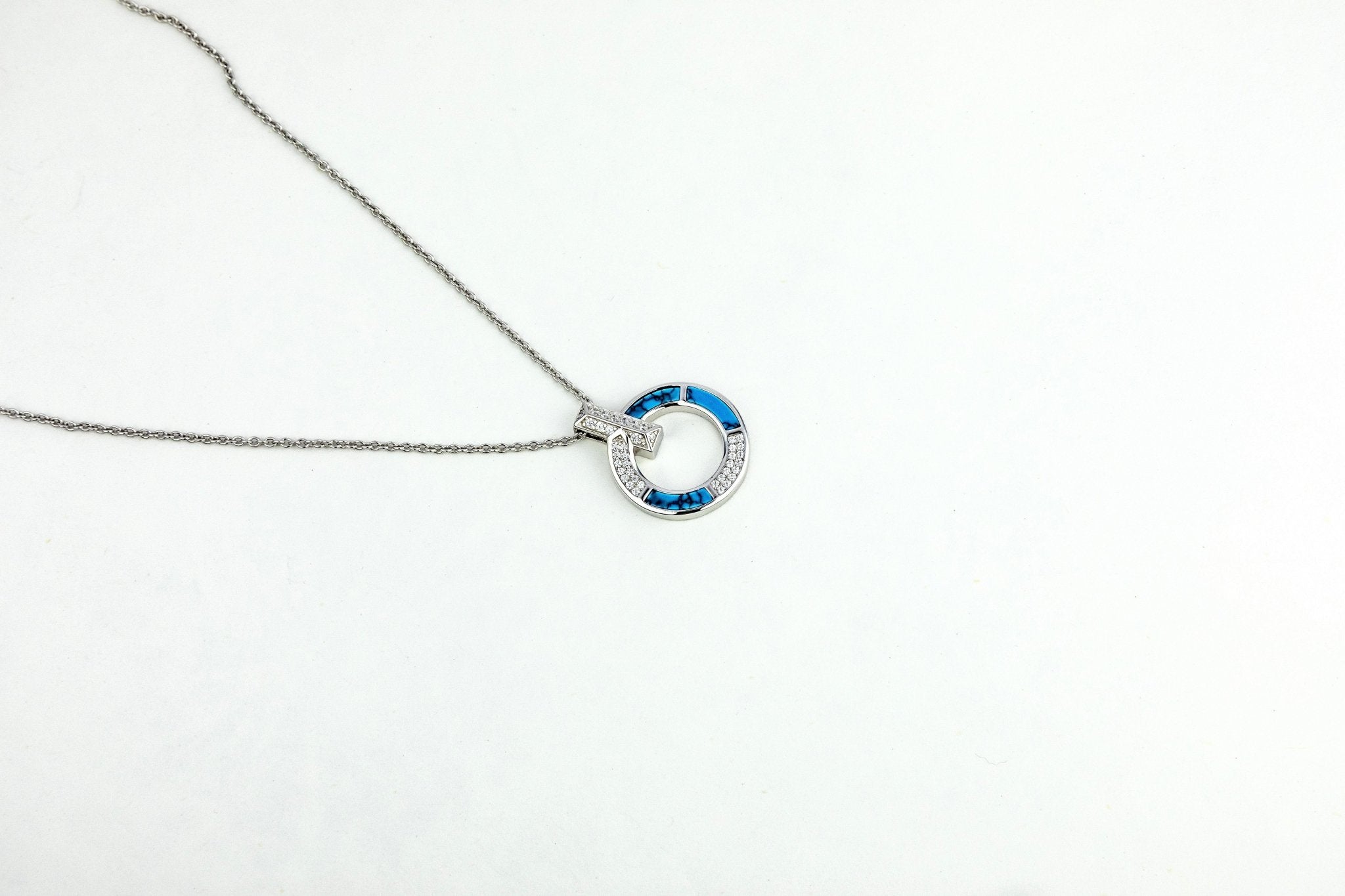Turquoise Segment Pendant - Miraura Jewels
