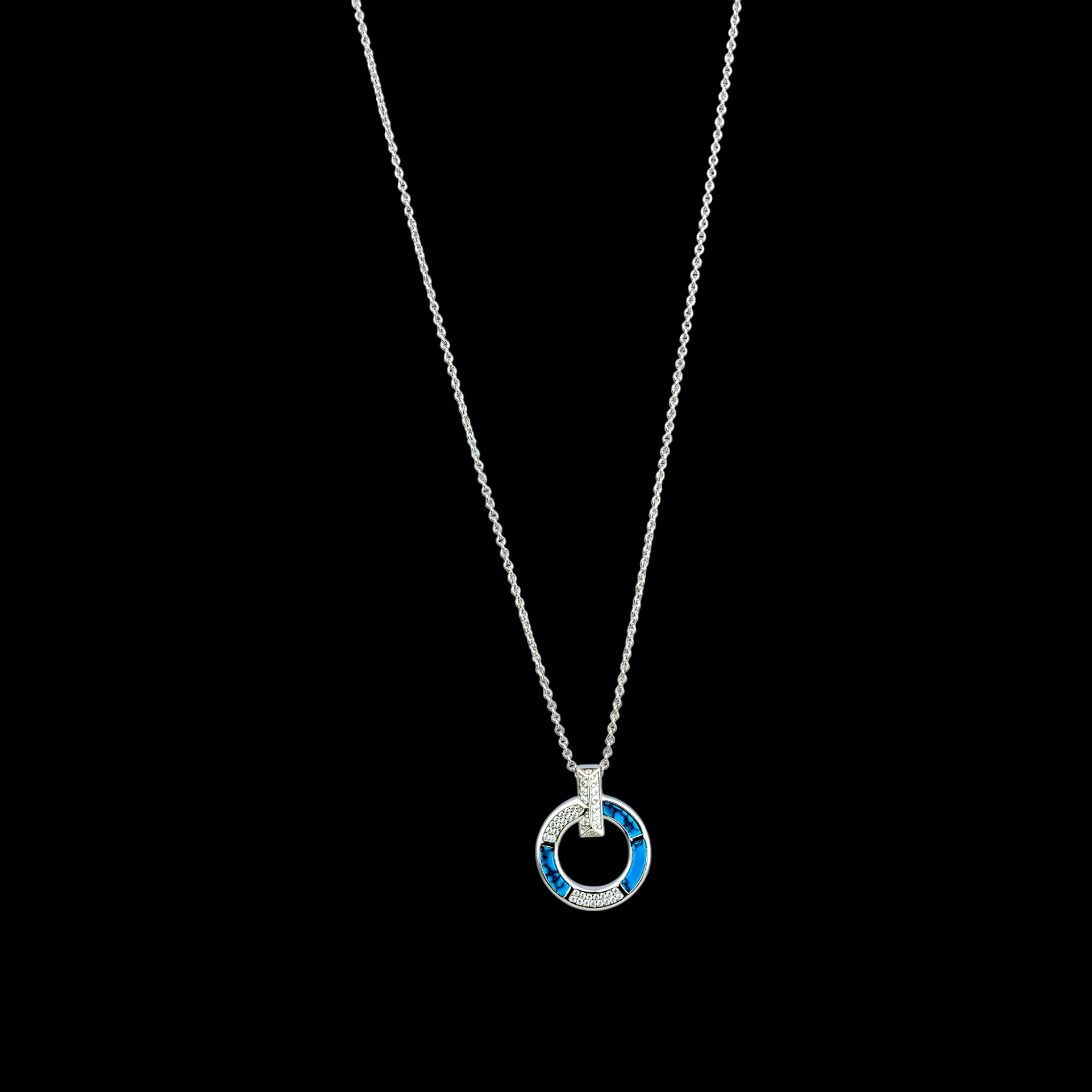 Turquoise Segment Pendant - Miraura Jewels